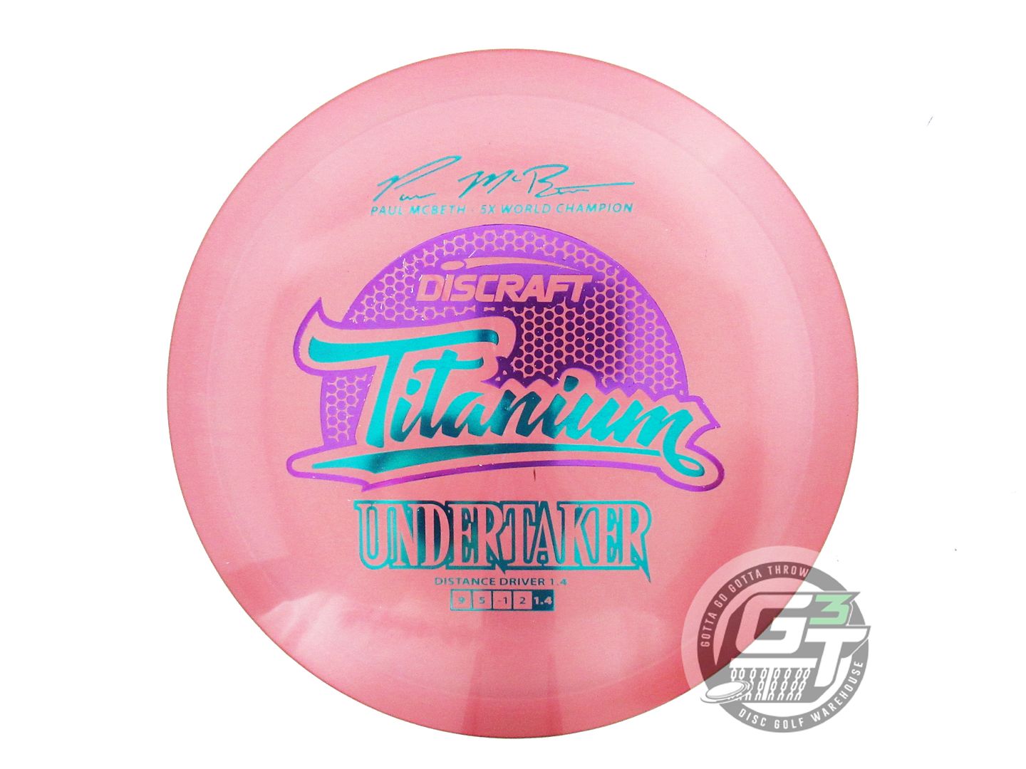 Discraft Titanium Undertaker [Paul McBeth 5X] Distance Driver Golf Disc (Individually Listed)