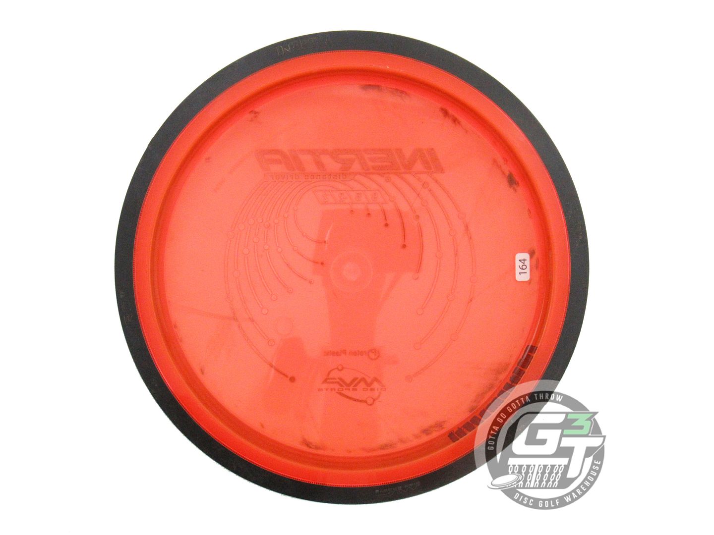 USED MVP Disc Sports Proton Inertia 164g Orange Distance Driver Golf Disc