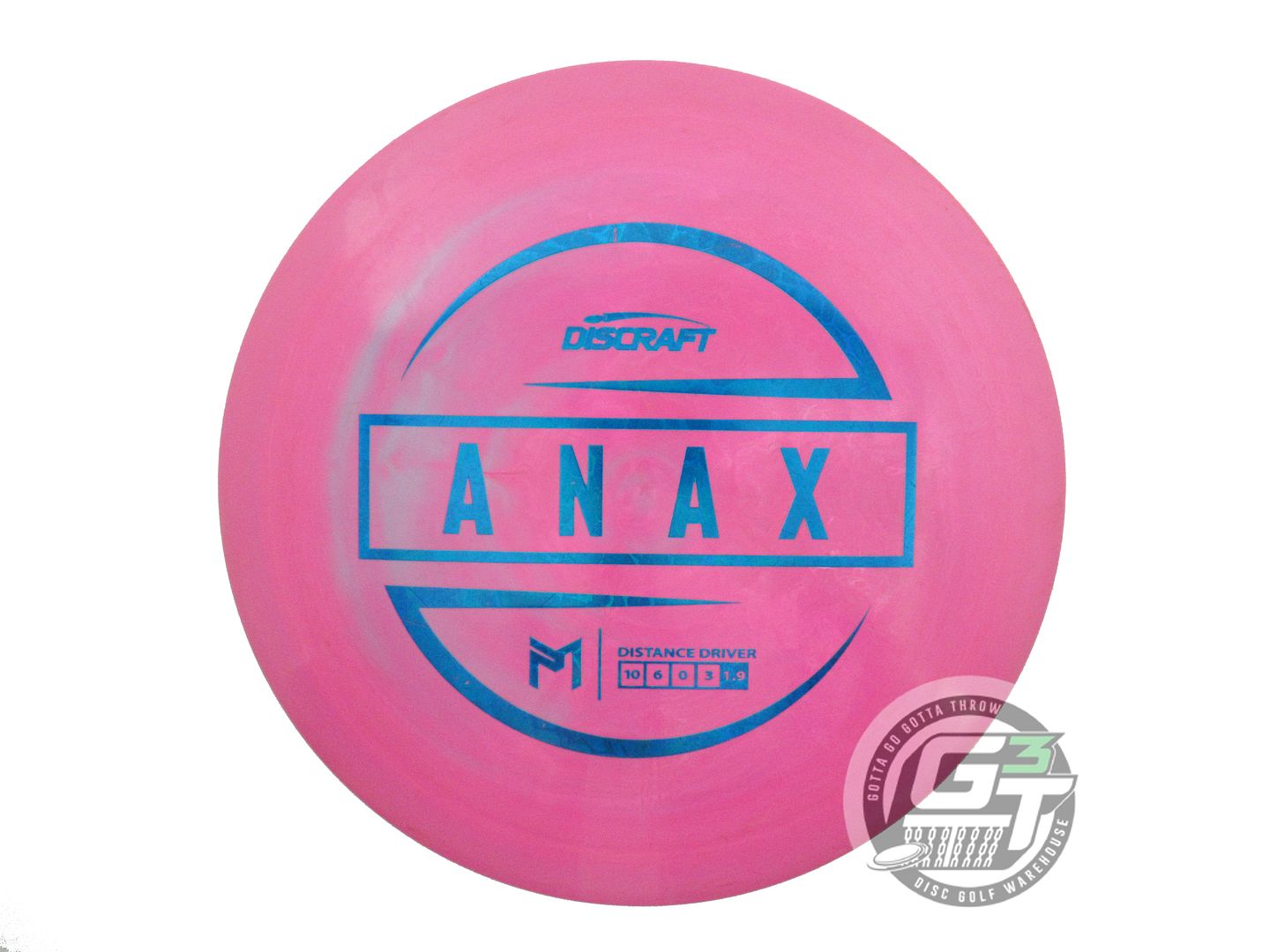 USED Discraft [McBETH] ESP Anax 173g Pink Blue Foil Driver Golf Disc