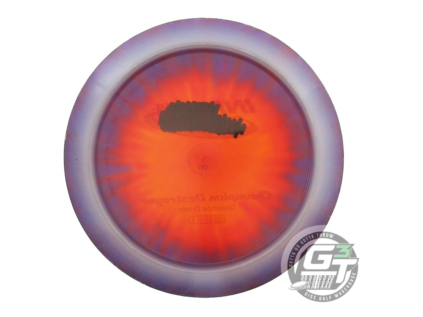 USED Innova I-DYE Champion Destroyer 170g Purple Burst Distance Driver Golf Disc