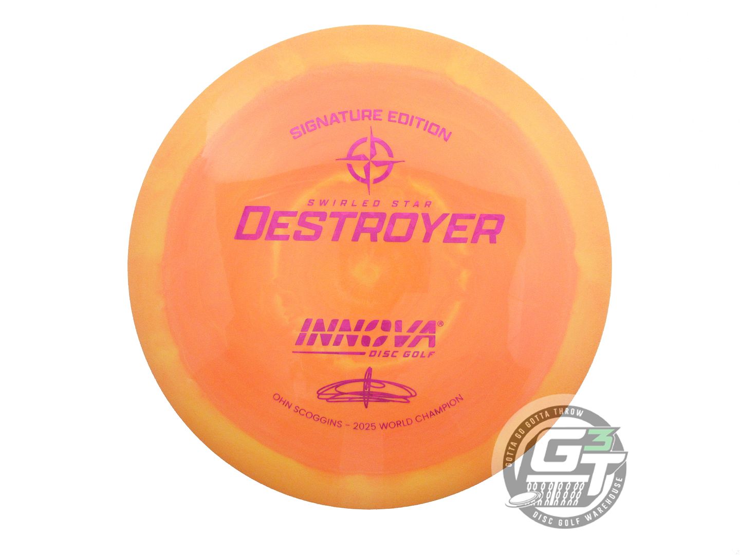 Innova Signature Edition Ohn Scoggins 2025 World Champion Swirled Star Destroyer Distance Driver Golf Disc (Individually Listed)