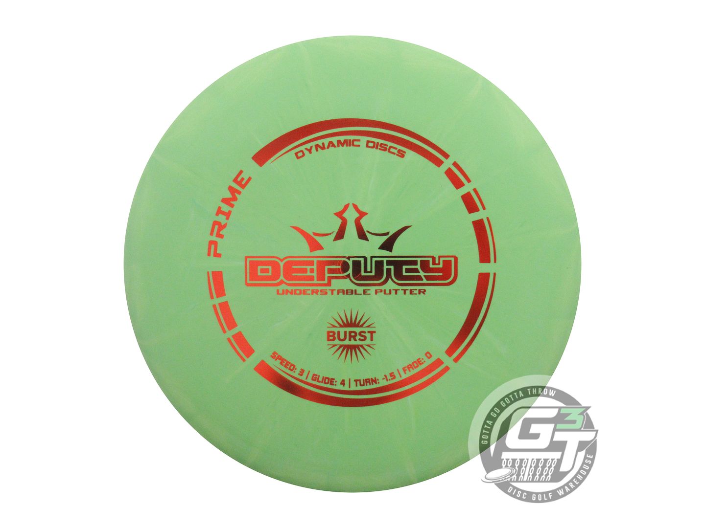 Dynamic Discs Prime Burst Deputy Putter Golf Disc (Individually Listed)
