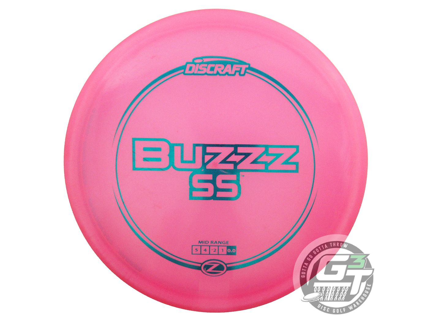 USED Discraft Z Buzzz SS 180g Pink Teal Foil Midrange Golf Disc