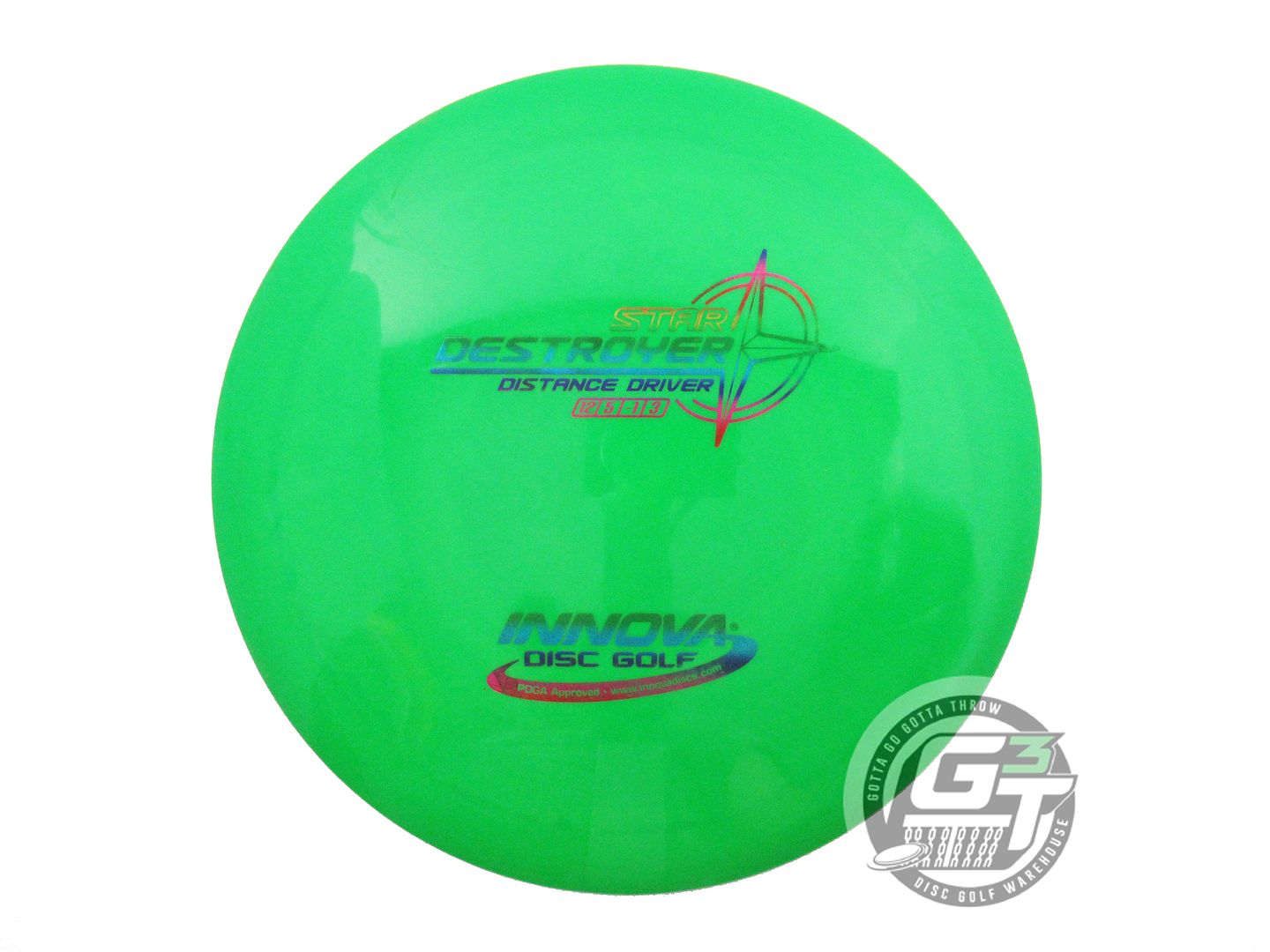 USED Innova Star Destroyer 174g Green Rainbow Foil Distance Driver Golf Disc