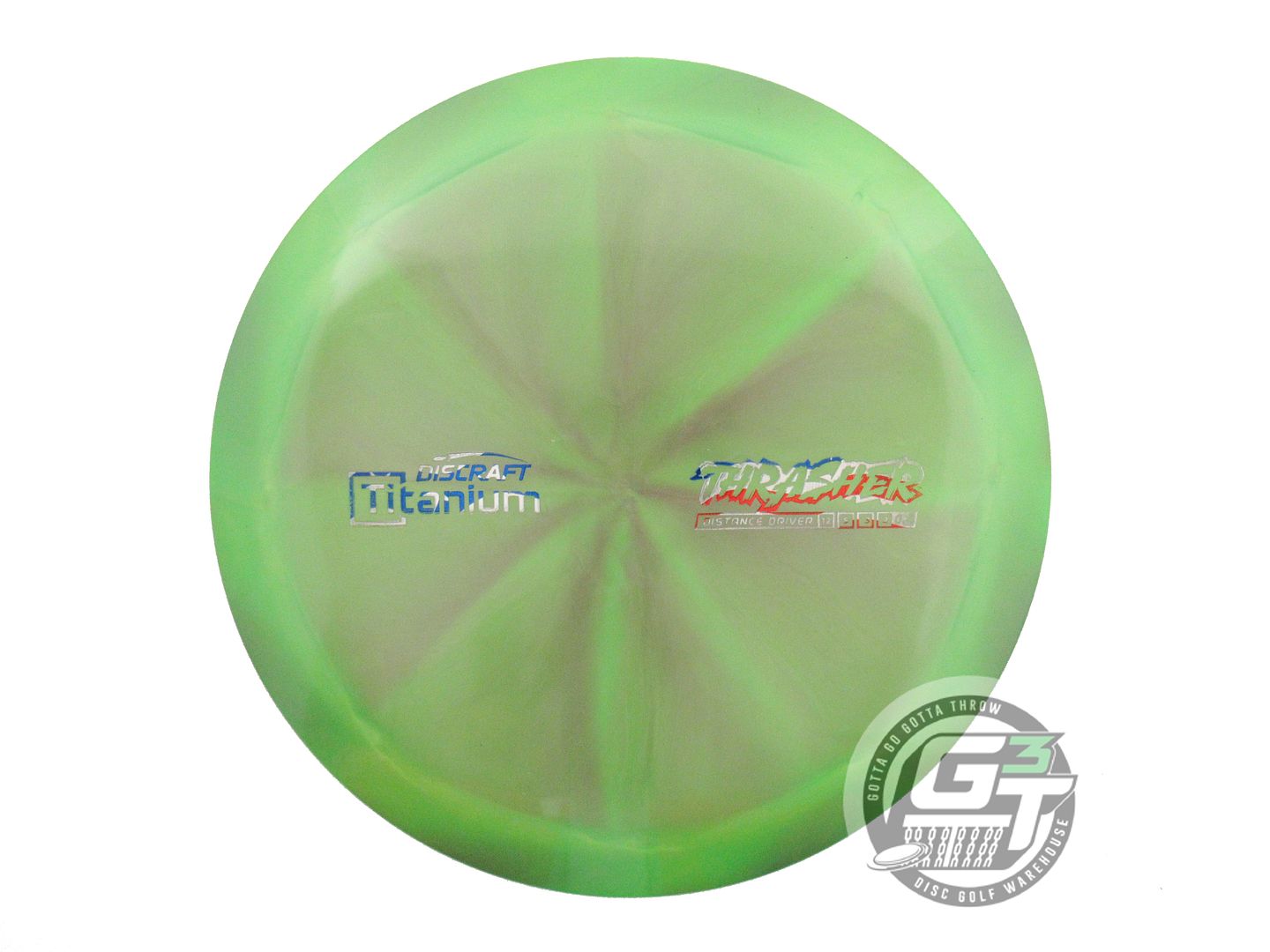 USED Discraft Titanium Thrasher 177g Green-Red Distance Driver Golf Disc