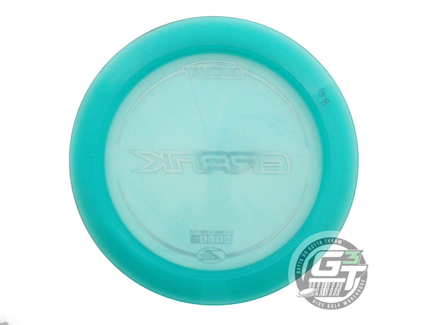USED Discraft Z Lite Crank 159g Seafoam Flag Foil Distance Driver Golf Disc