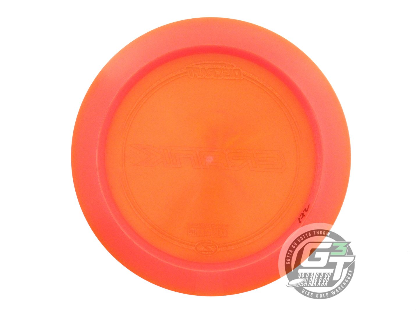 USED Discraft Z Crank 172g Orange Red Glitter Foil Distance Driver Golf Disc
