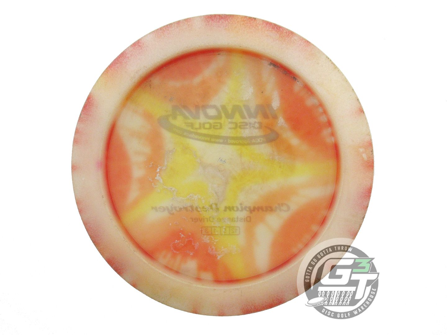 USED Innova I-DYE Champion Destroyer 166g Star Burst Distance Driver Golf Disc