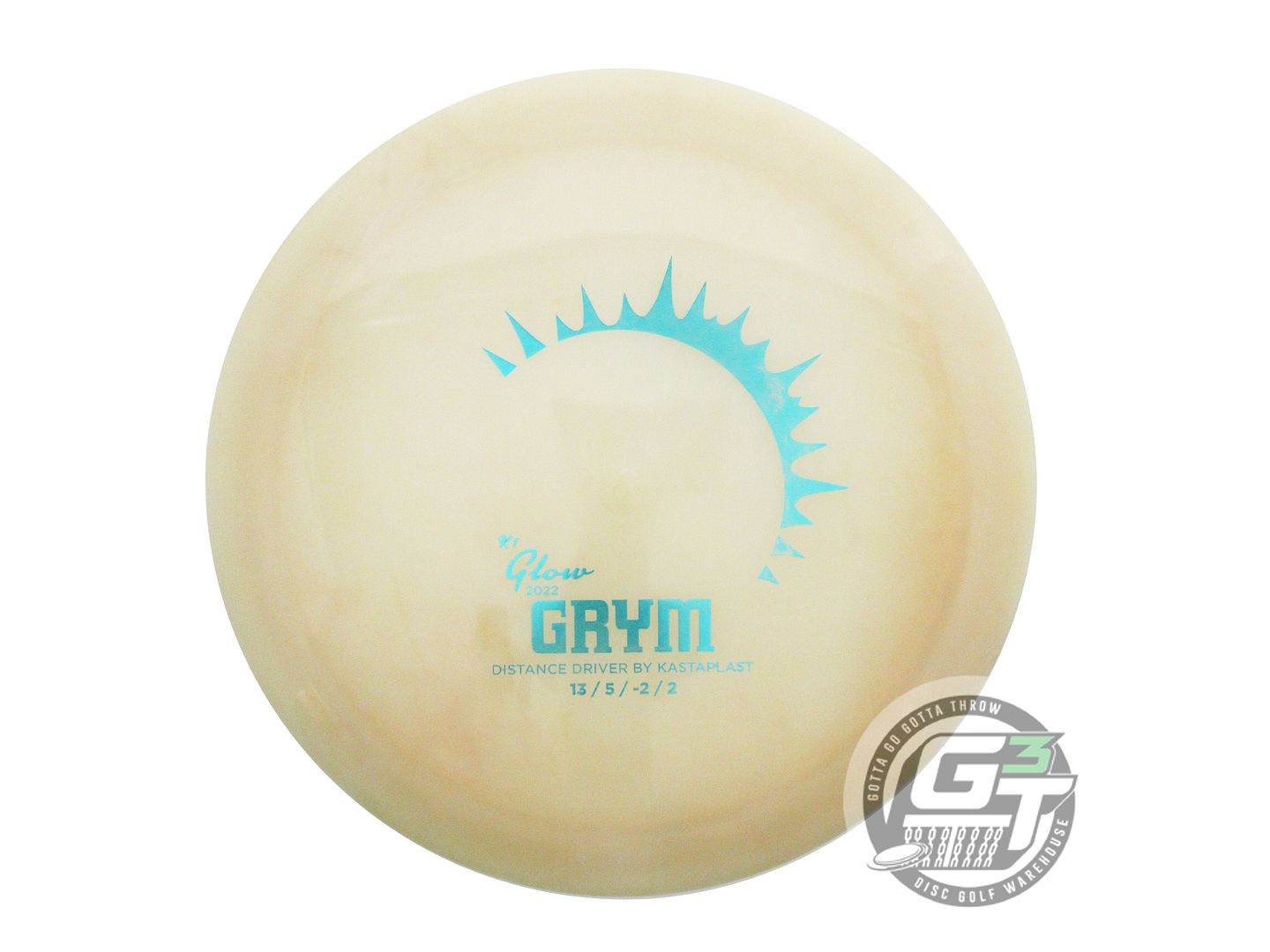 USED Kastaplast K1 Glow Grym 174g Aqua Foil Distance Driver Golf Disc