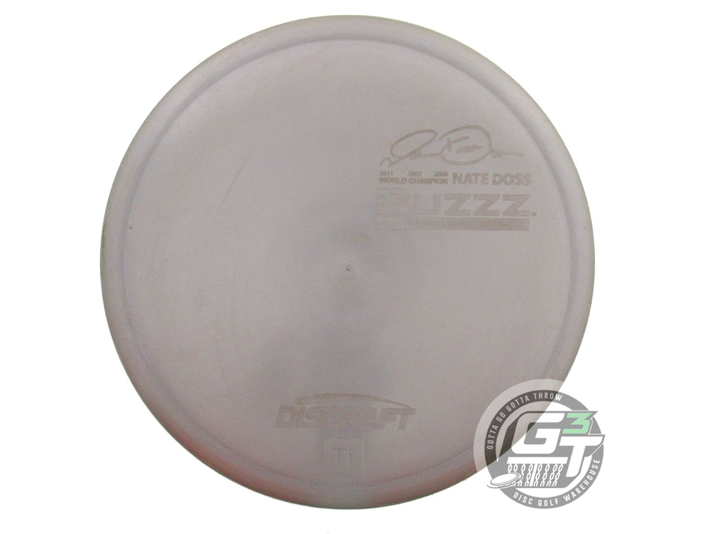 USED Discraft [DOSS] Titanium Buzzz 178g Gray EMBOSSED Midrange Golf Disc