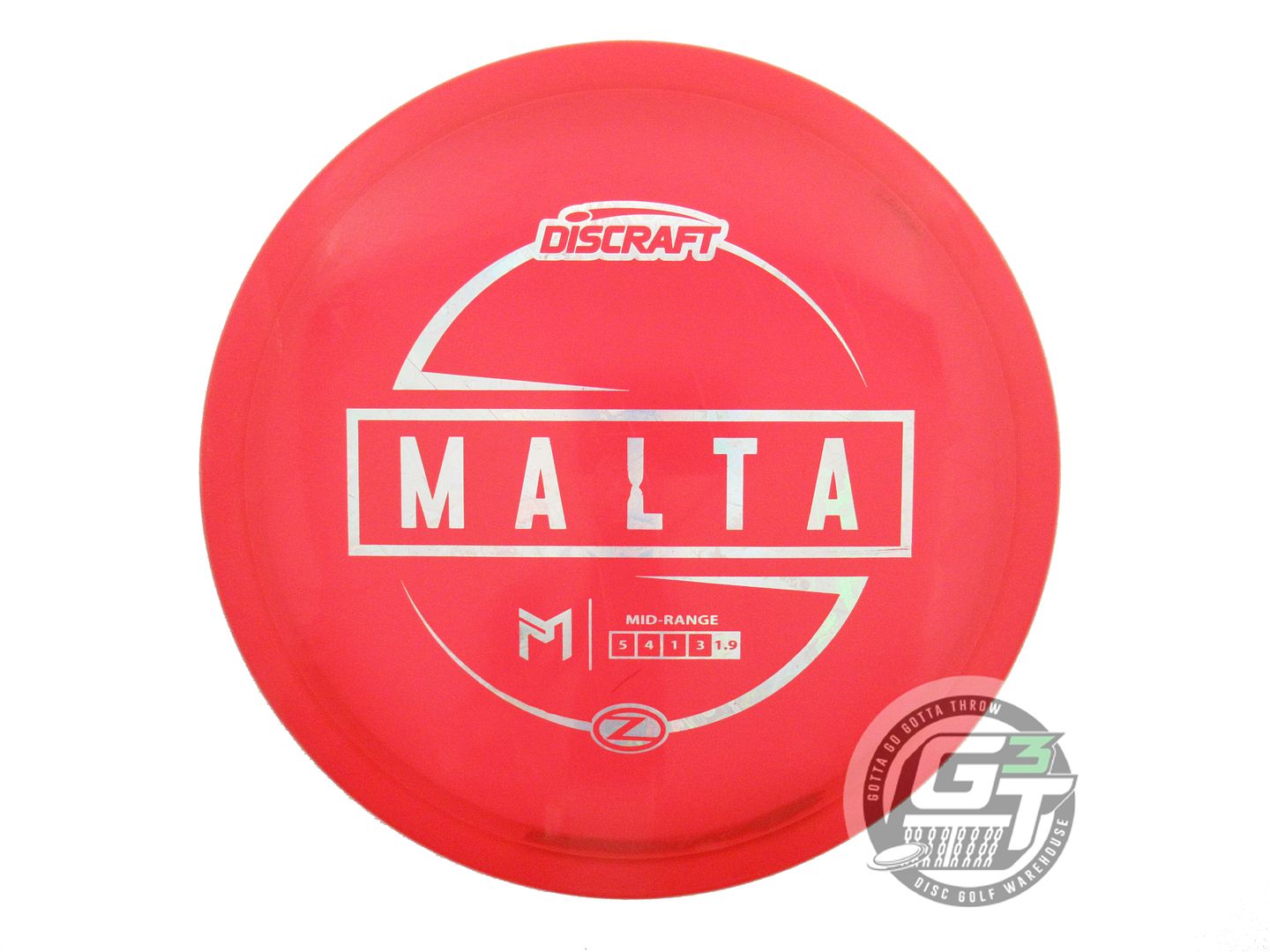 USED Discraft [McBETH] Z Malta 175g Red Money Foil Midrange Golf Disc