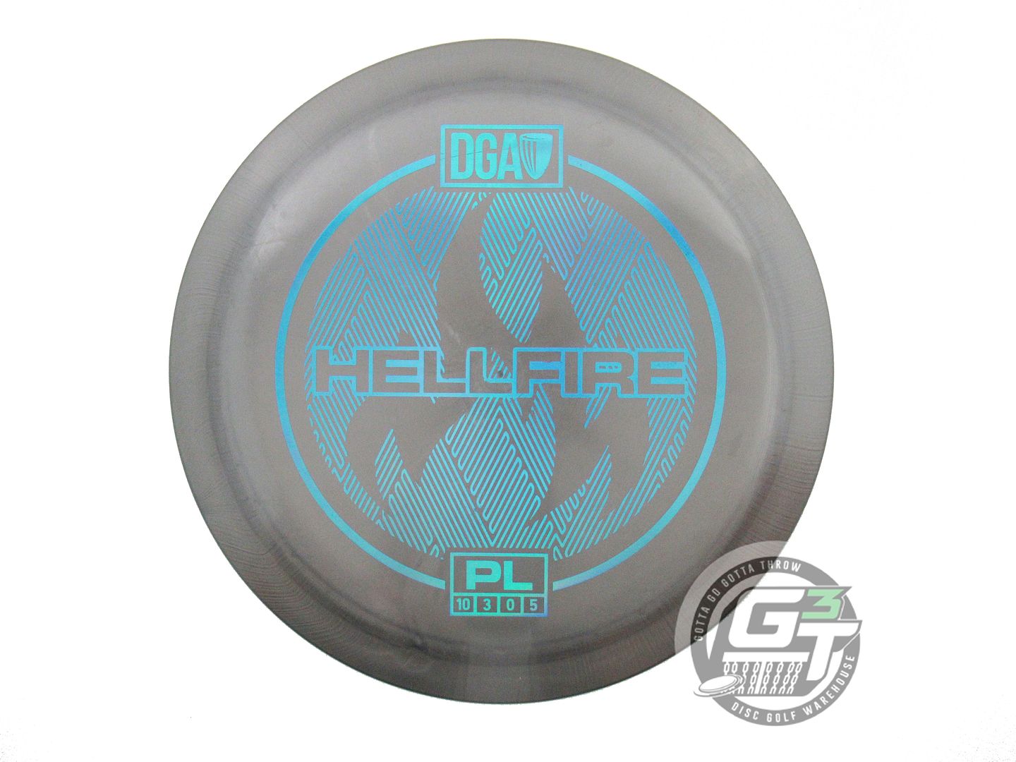 USED DGA ProLine Hellfire 169g Gray Blue Holo Foil Fairway Driver Disc