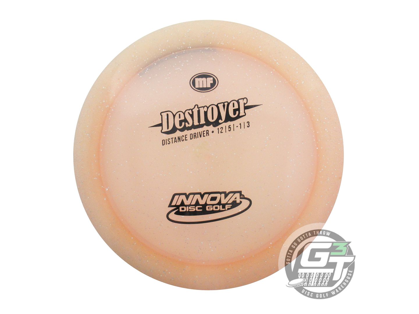 USED Innova Metal Flake Champion Destroyer 166g Peach Distance Driver Golf Disc