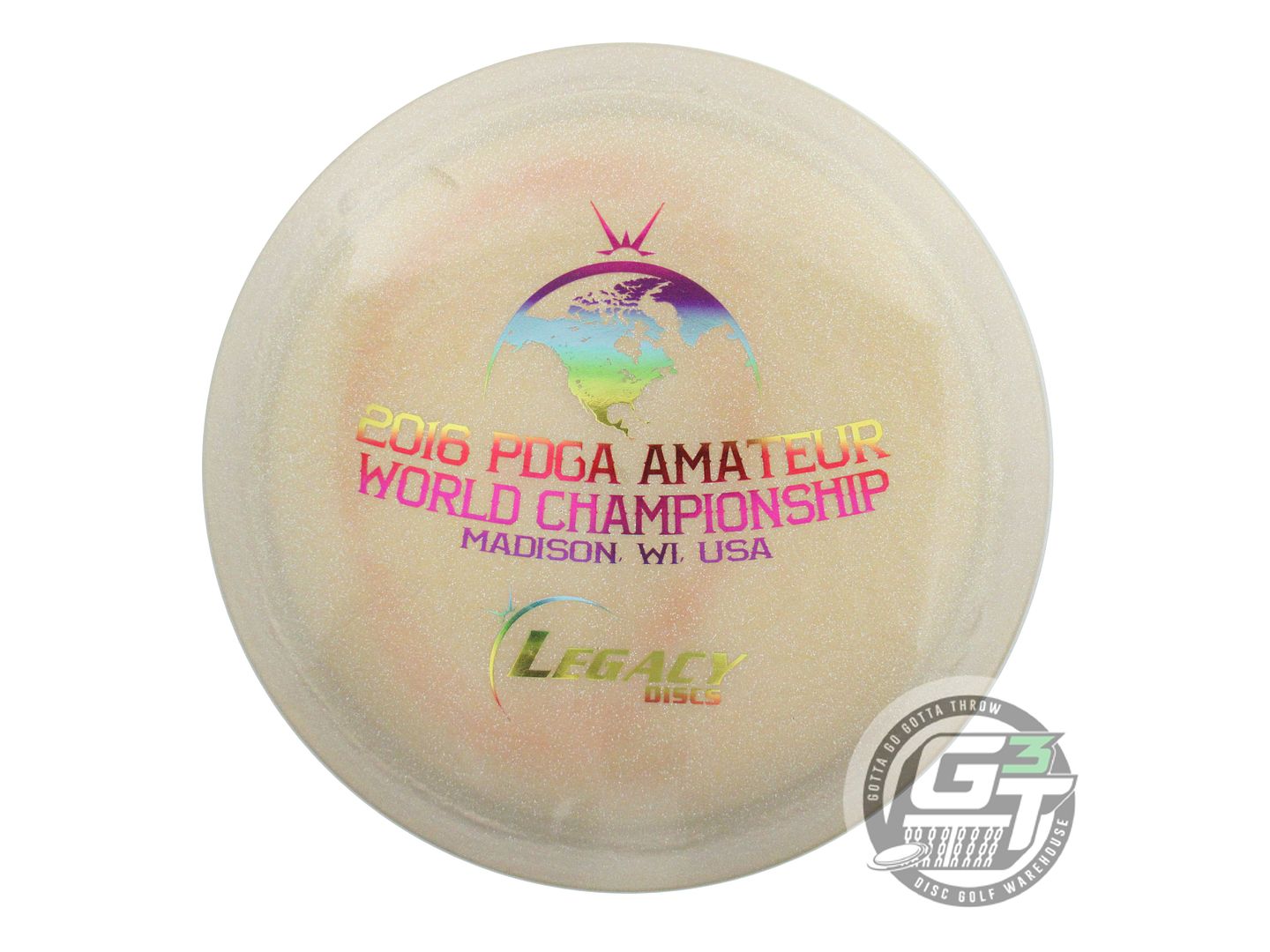 USED Legacy Discs [PDGA] Sparkle Enemy 174g Gold Rainbow Foil Driver Golf Disc
