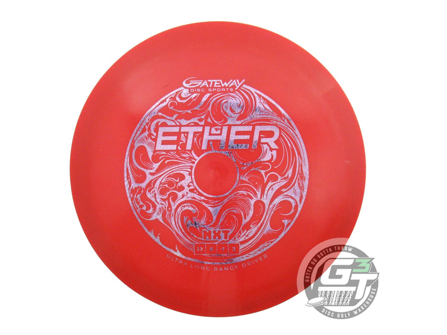 USED Gateway NXT Ether 176g Red Lilac Foil Distance Driver Golf Disc
