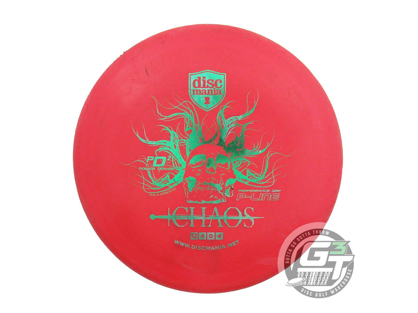 USED DiscMania P-Line PD2 176g Red Green Foil OOP Distance Driver Golf Disc