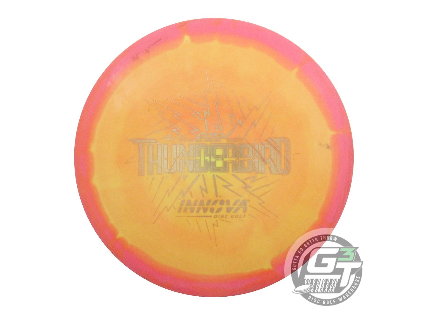USED Innova Halo Star Thunderbird 174g Pink-Marigold Distance Driver Golf Disc