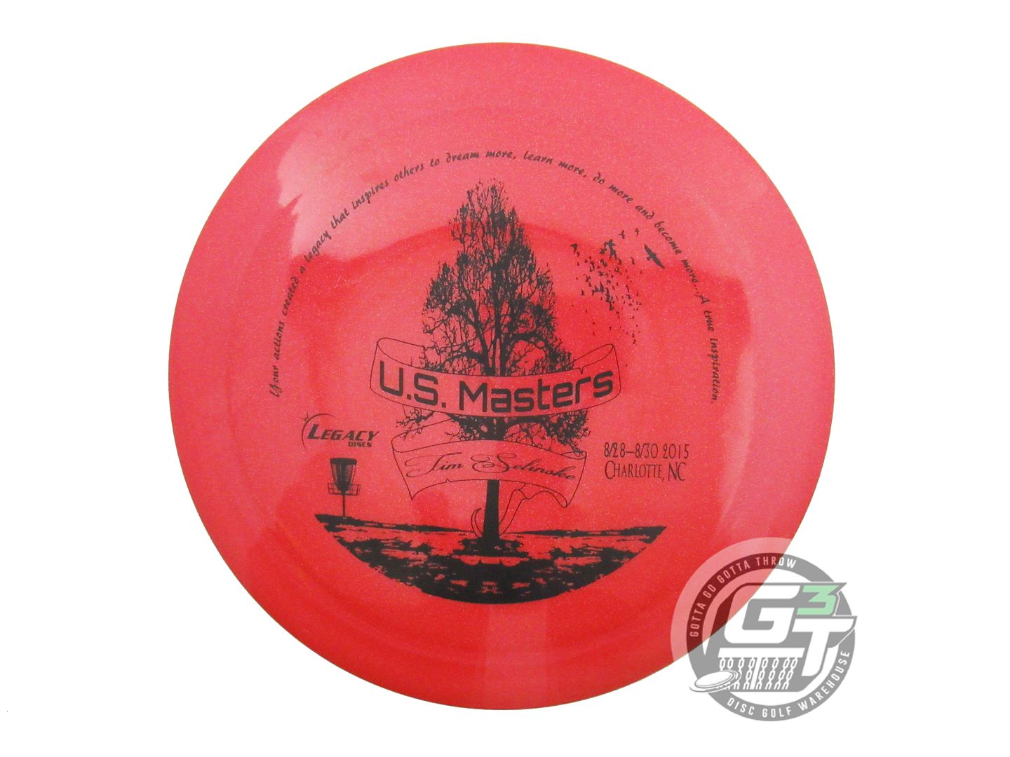 NOS Legacy Discs Sparkle Icon Outlaw 174g Red Black Stamp Distance Driver Disc