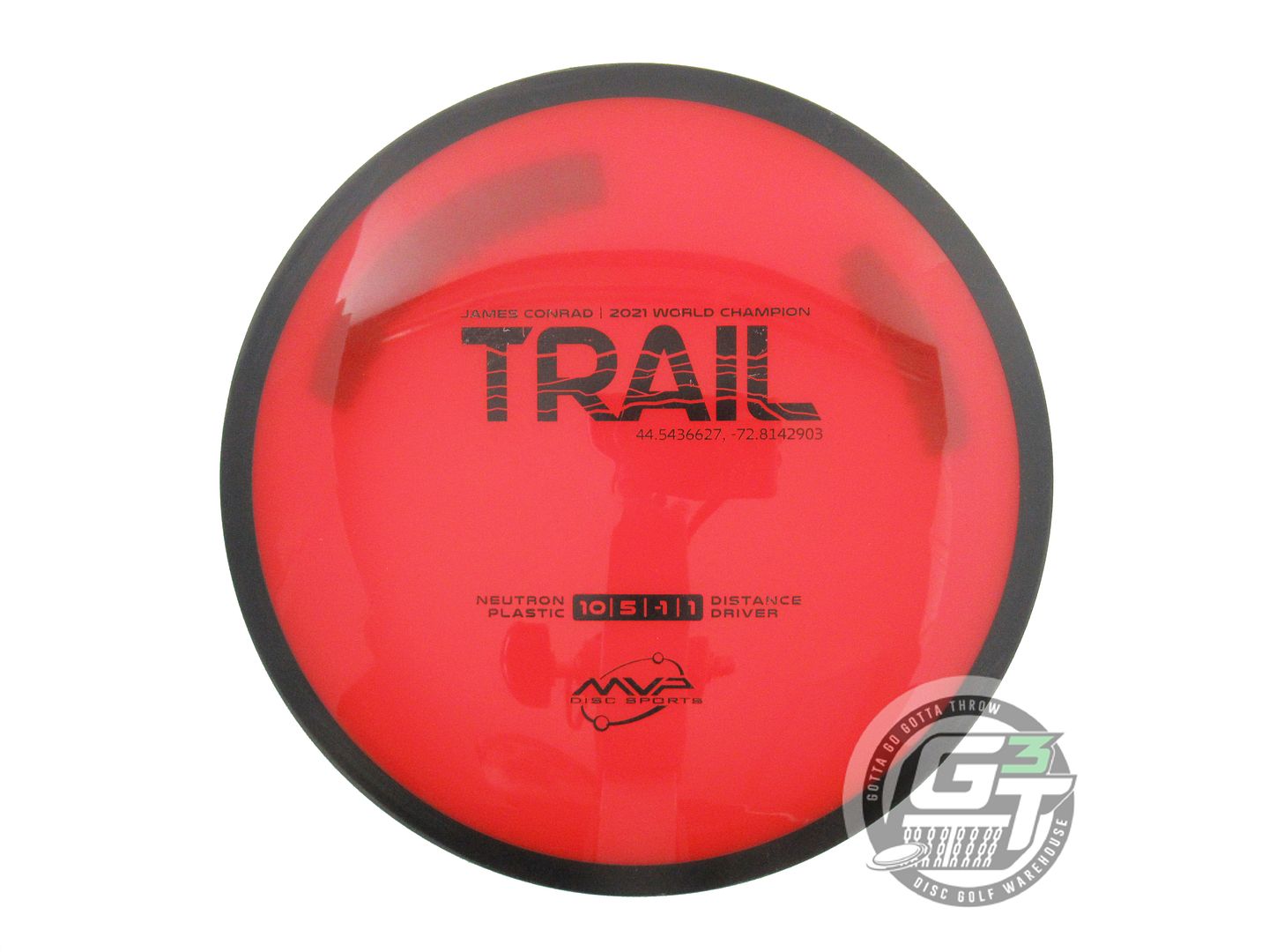 USED MVP Disc Sports [CONRAD] Neutron Trail 168g Red Distance Driver Golf Disc