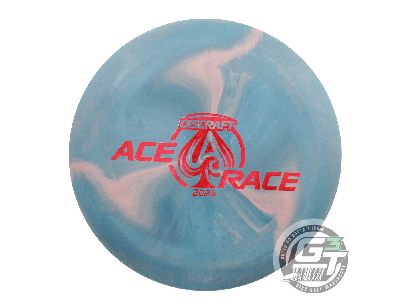 USED Discraft [ACE RACE] ESP Prototype 174g Blue-Pink Putter Golf Disc