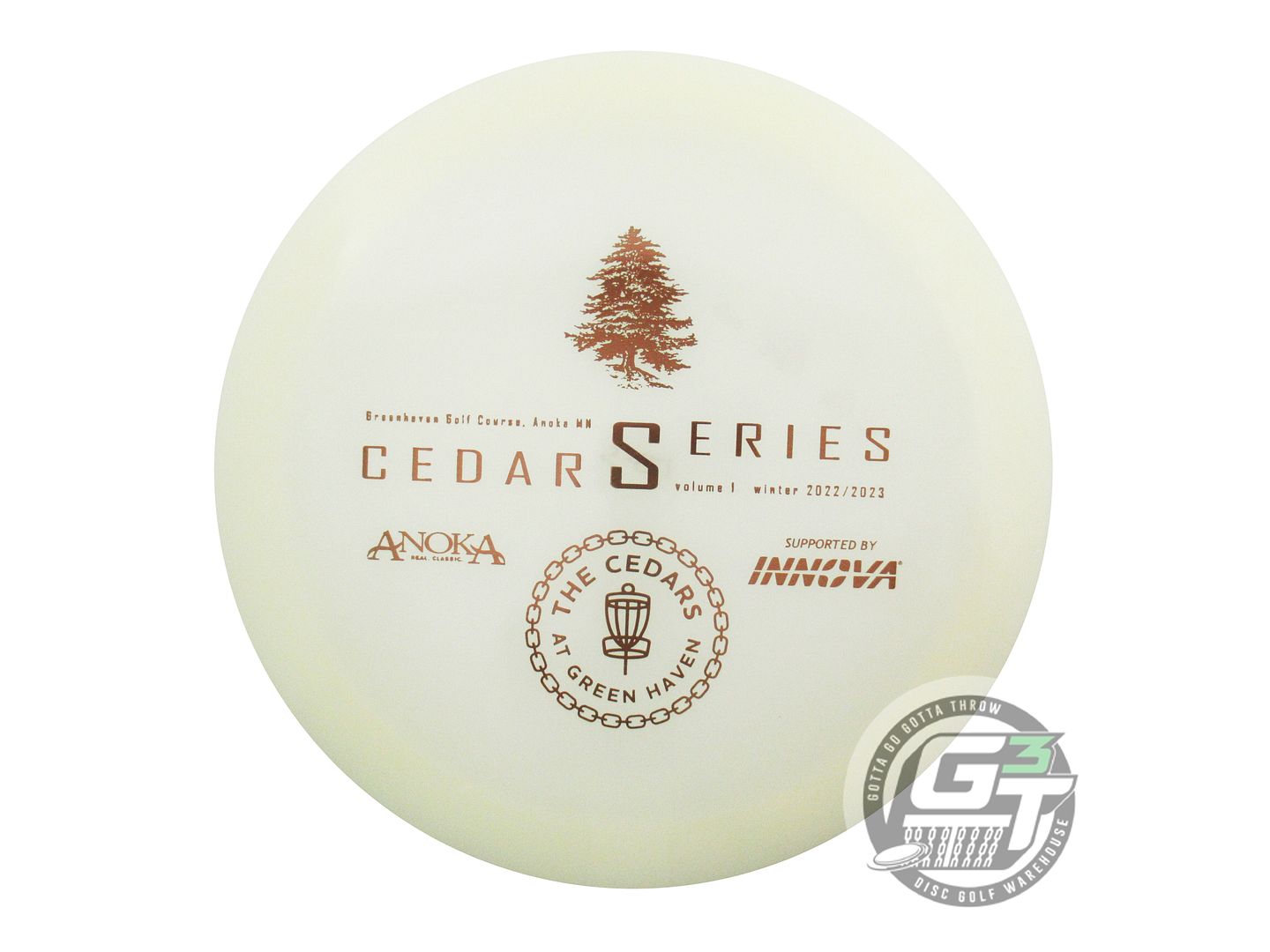 USED Innova Champion Glow Firebird 177g Brown Foil Distance Driver Golf Disc