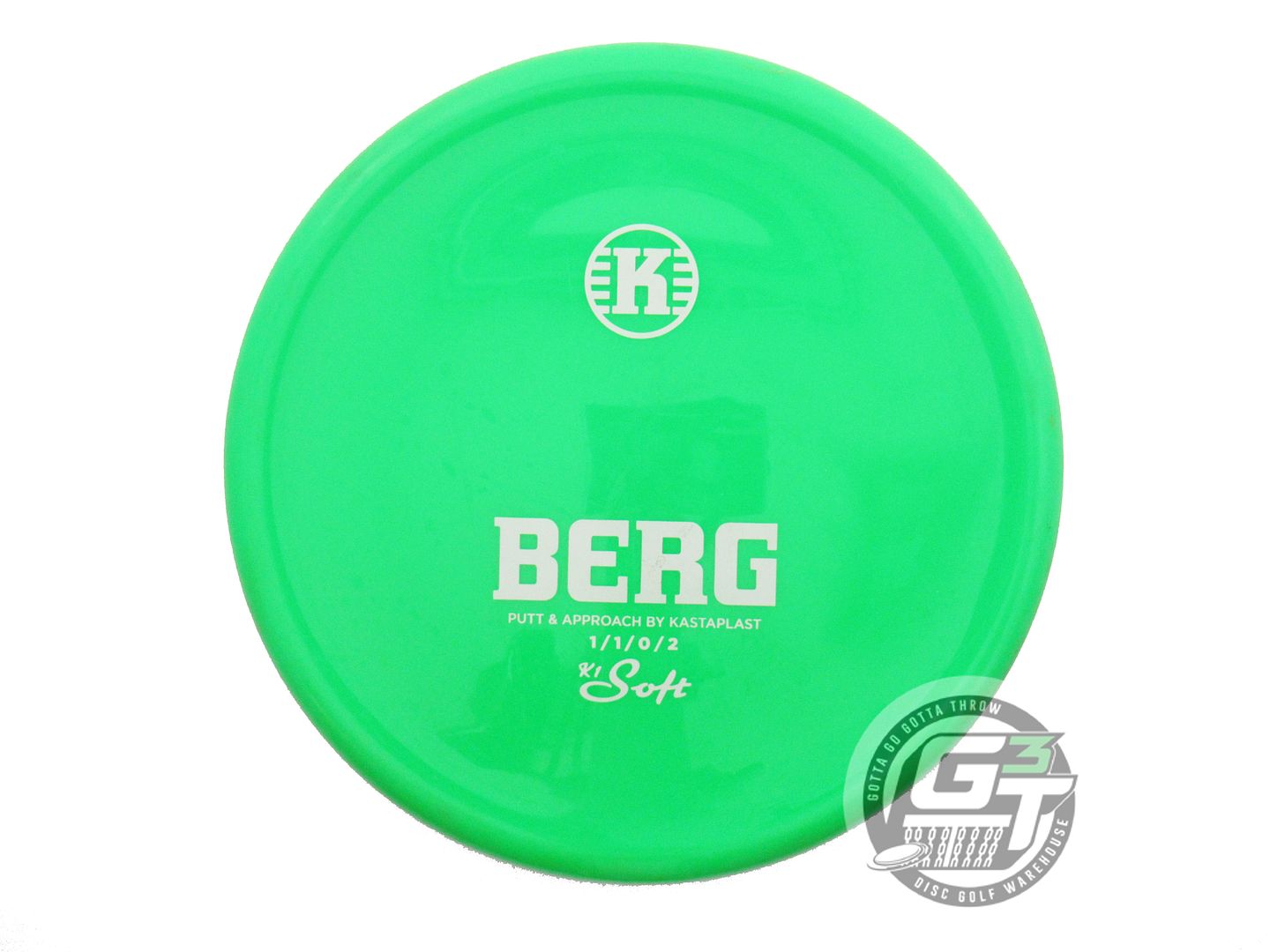 USED Kastaplast K1 Soft Berg 173g Green White Stamp Putter Golf Disc