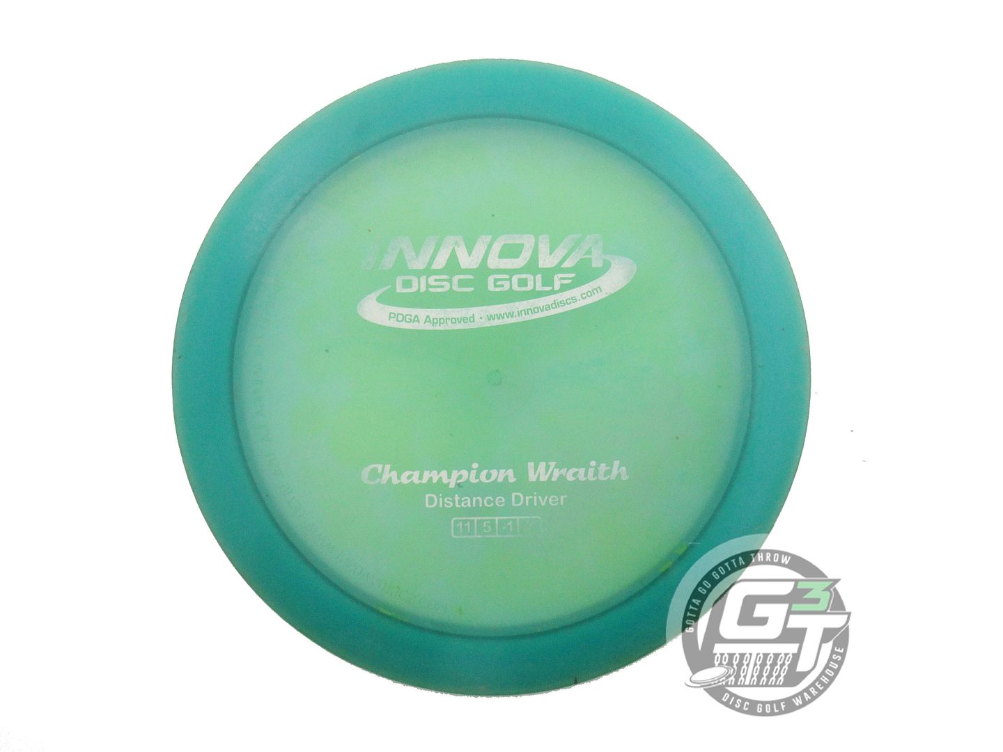 USED Innova Champion Wraith 174g Teal White Stamp Distance Driver Golf Disc