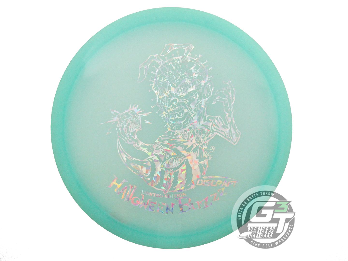 NOS Discraft PINHEAD Glo Z Buzzz 178g Seafoam Shatter Foil Midrange Golf Disc