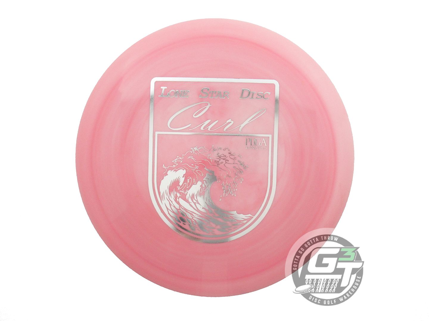 USED Lone Star [ARTIST] Bravo Curl 170g Pink Silver Foil Distance Driver Disc