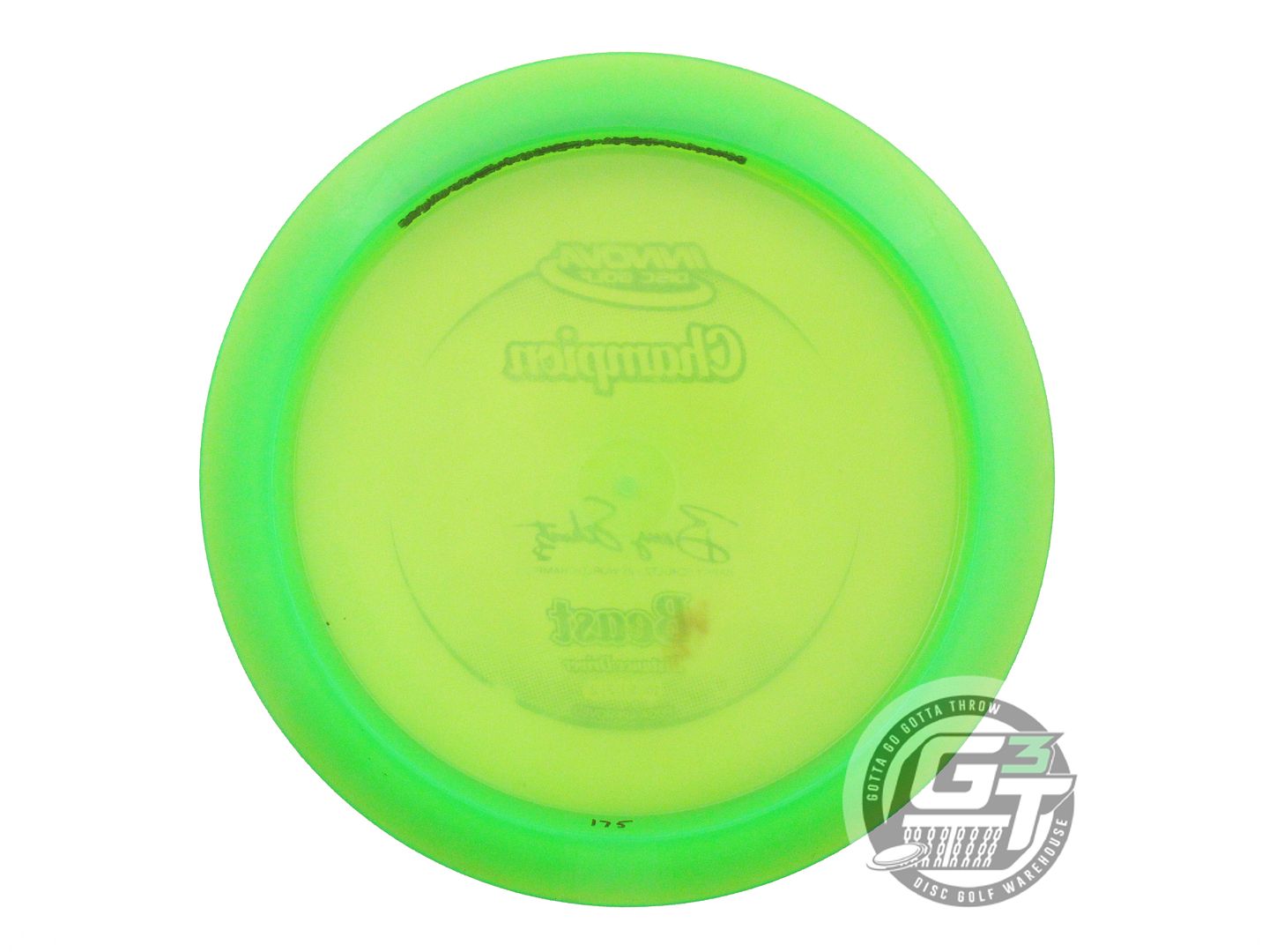 USED Innova Champion Beast-X 175g Lime Silver Glitter Foil Distance Driver Disc