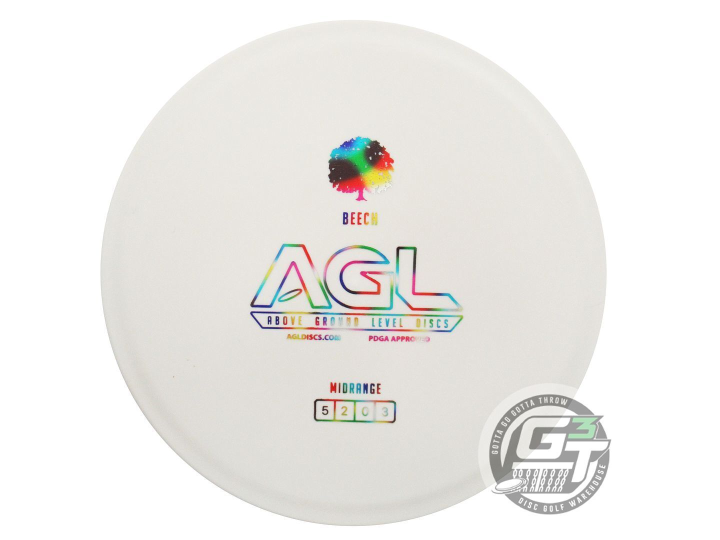 Above Ground Level Glow Woodland Beech Midrange Golf Disc (Individually Listed)