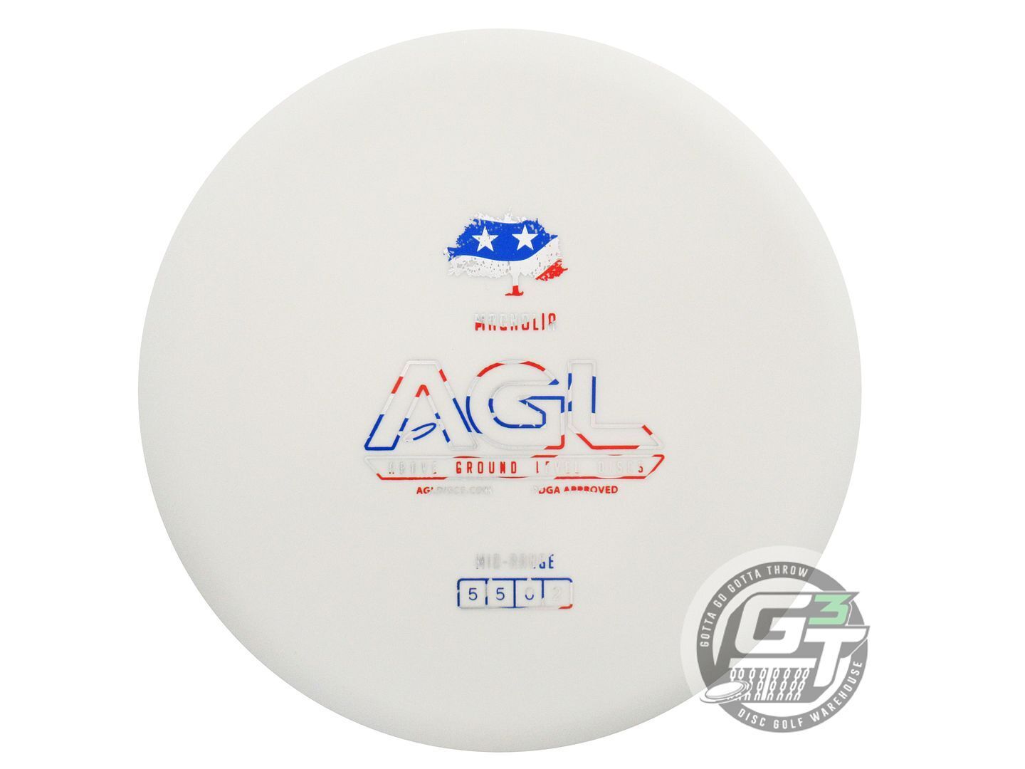 Above Ground Level Woodland Magnolia Midrange Golf Disc (Individually Listed)