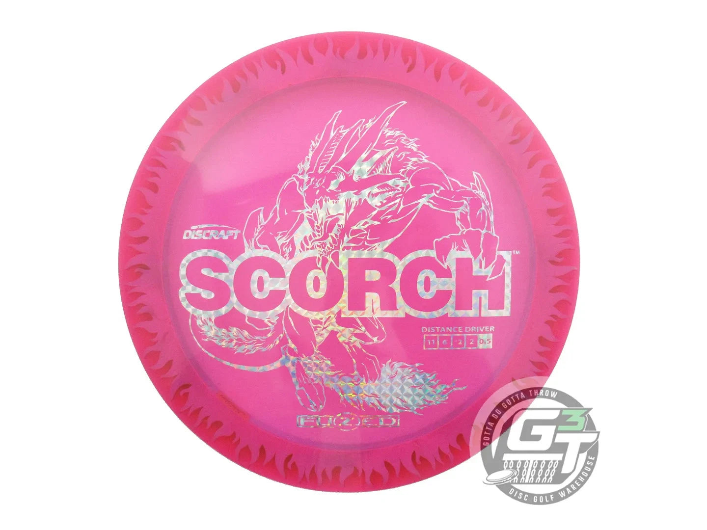Discraft FuZed Line Scorch w/ Flame Pattern Distance Driver Golf Disc (Individually Listed)