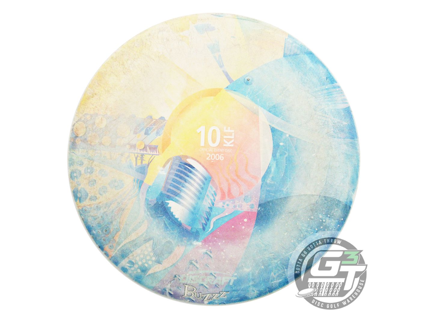 USED Discraft SuperColor ESP Buzzz 170g 2006 10KLF Midrange Golf Disc