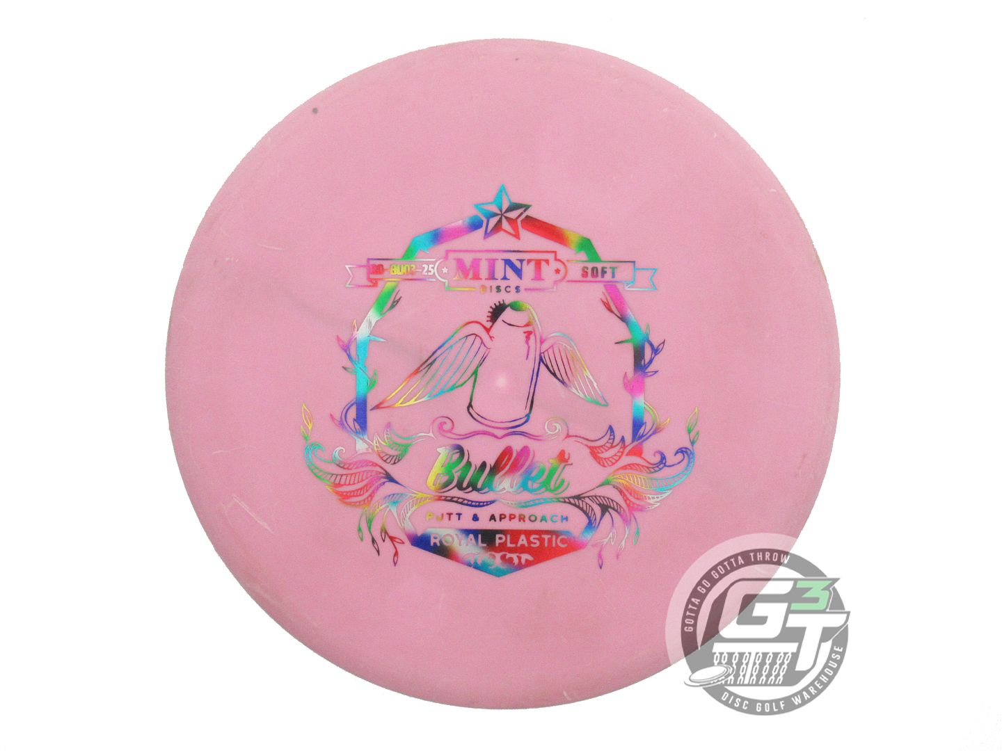 USED Mint Discs Royal Soft Bullet 173g Pink Jellybean Foil Putter Golf Disc