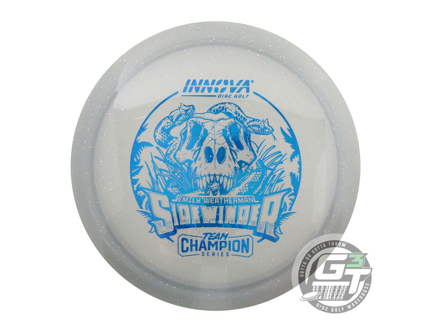 NOS Innova [WEATHERMAN] Moondust Champion Sidewinder 171g Gray Driver Golf Disc