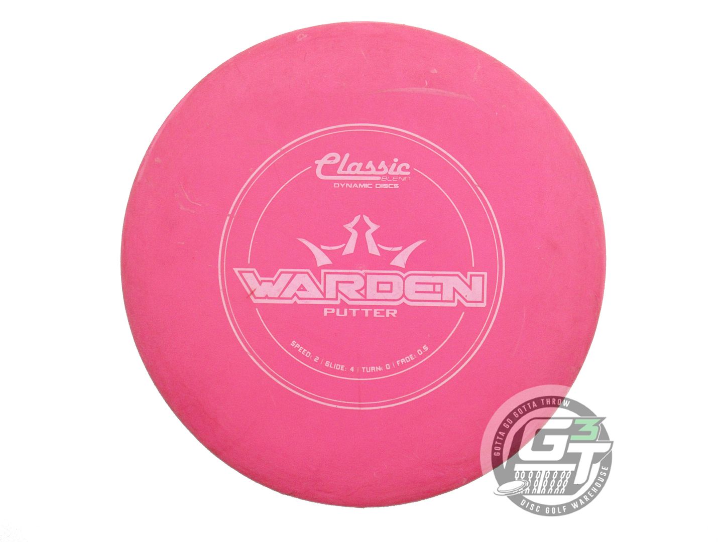 USED Dynamic Discs Classic Blend Warden 170g Pink White Stamp Putter Golf Disc