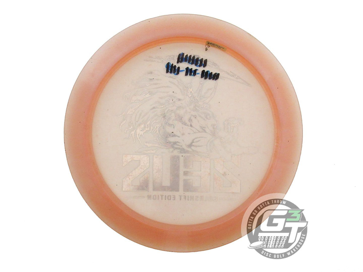USED Discraft ColorShift Z Zeus 171g Peach Snowflake Foil Driver Golf Disc