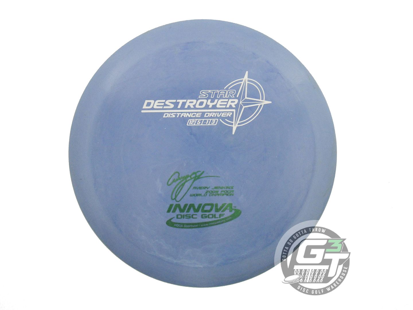 USED Innova [JENKINS] 3-Line Star Destroyer 175g Blue Distance Driver Golf Disc