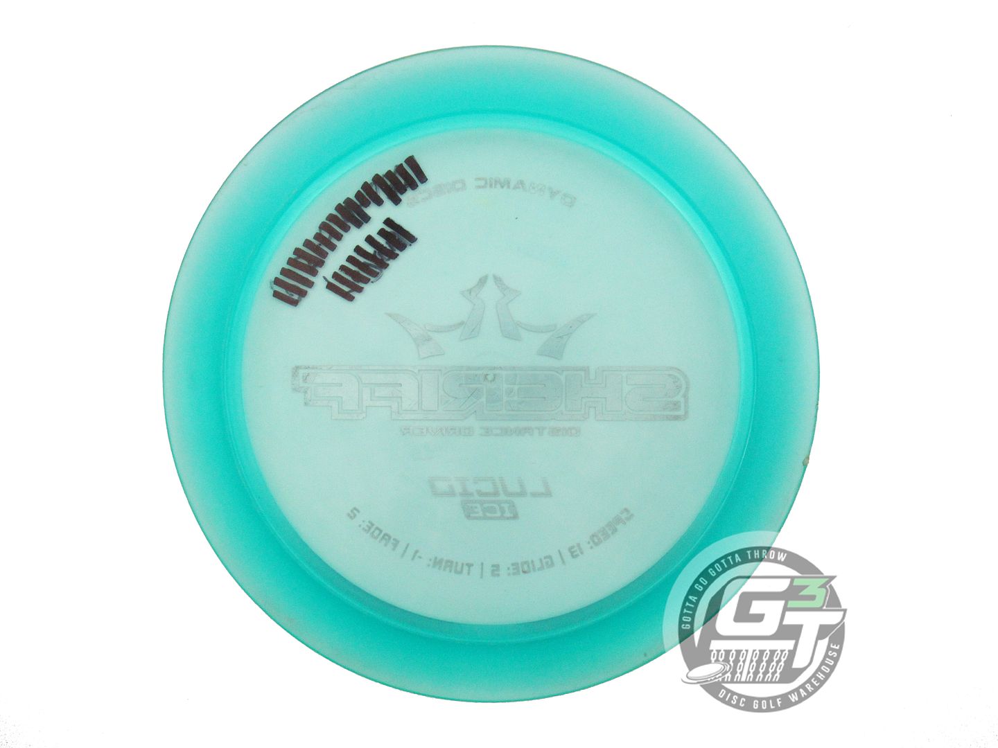 USED Dynamic Discs Lucid Ice Sheriff 173g Seafoam Orange Foil Driver Golf Disc