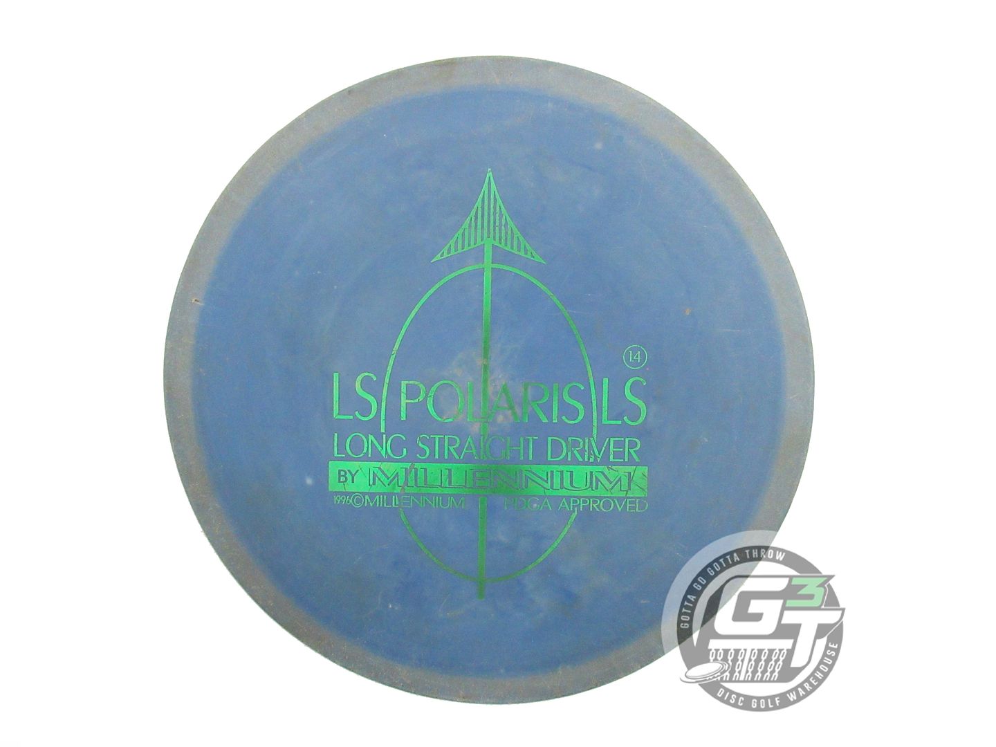 USED Millennium Standard Polaris LS 162g Blue Green Foil Fairway Driver Disc