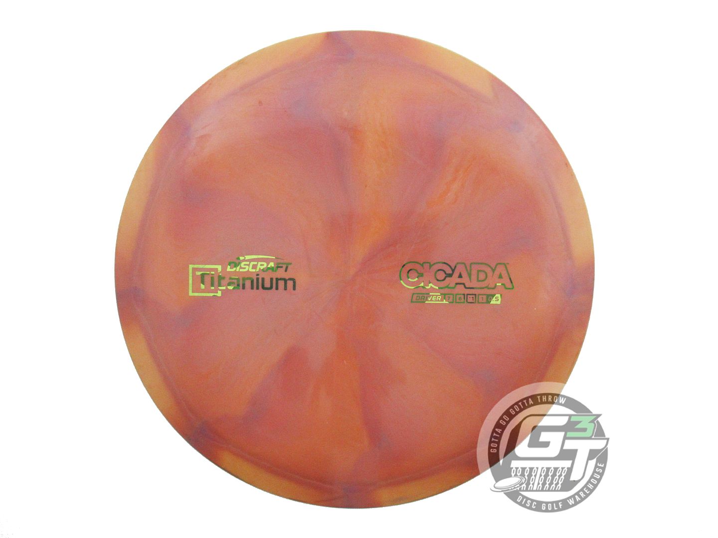 USED Discraft Titanium Cicada 172g Orange-Pink Fairway Driver Golf Disc