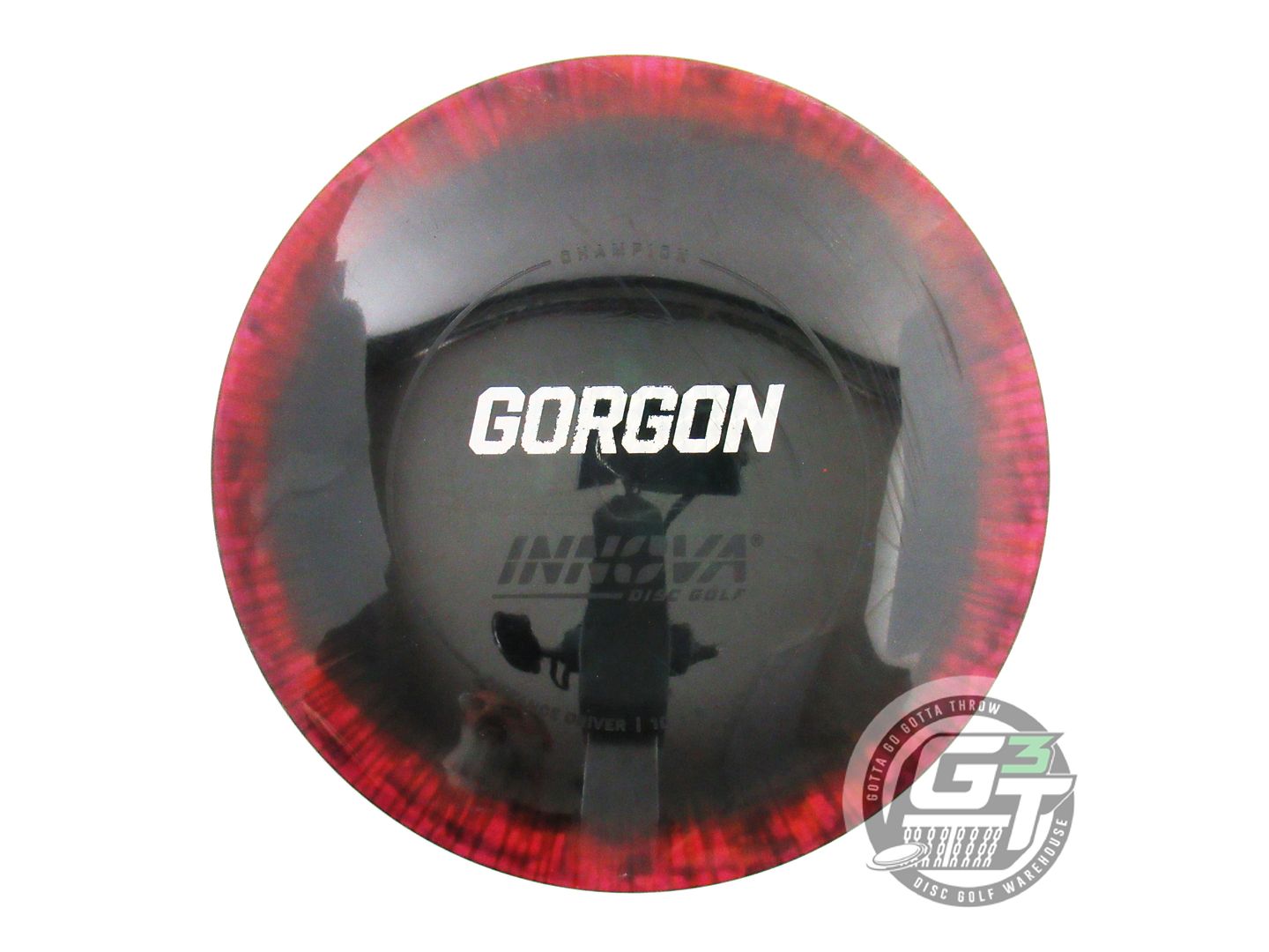 USED Innova I-DYE Champion Gorgon 170g Black Burst Distance Driver Golf Disc