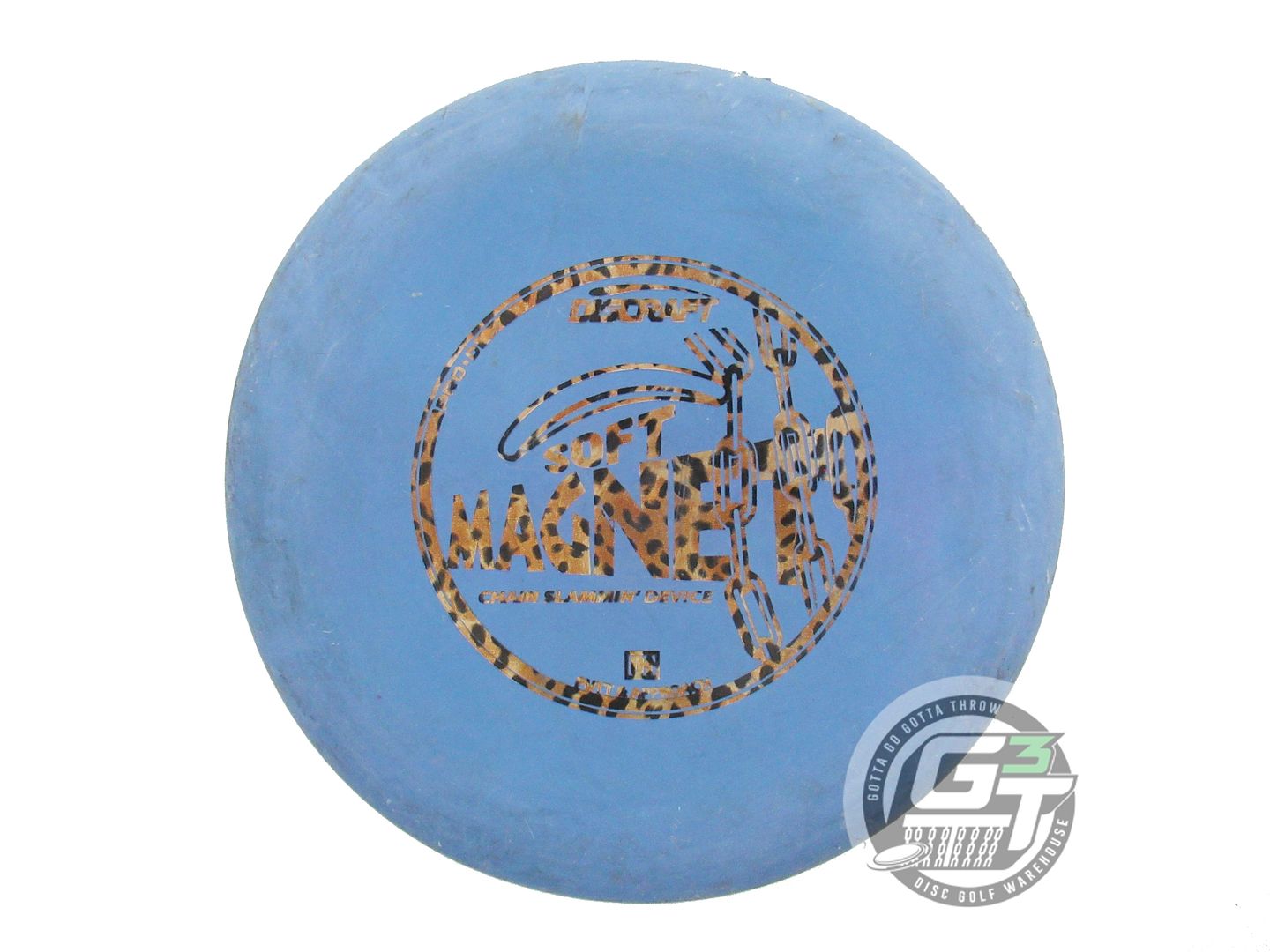 USED Discraft Pro D Soft Magnet 175g Blue Cheetah Foil Putter Golf Disc