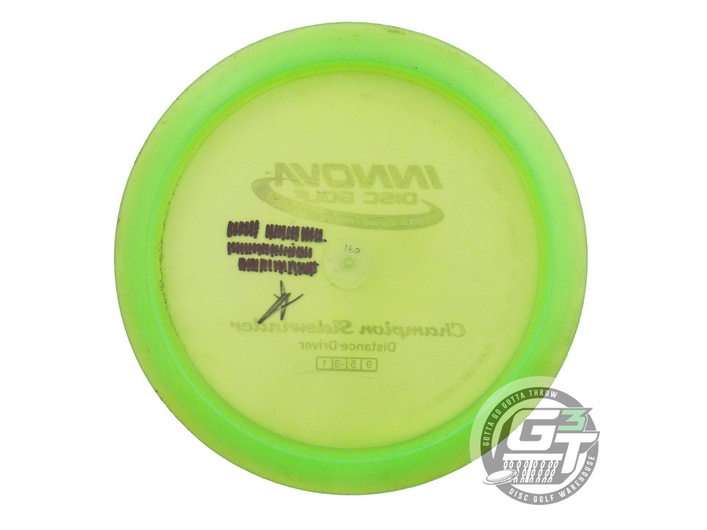 USED Innova Champion Sidewinder 160g Lime Purple Foil Distance Driver Golf Disc
