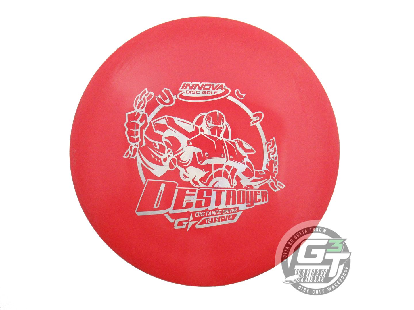 USED Innova GStar Destroyer 174g Red Silver Prism Foil Distance Driver Golf Disc