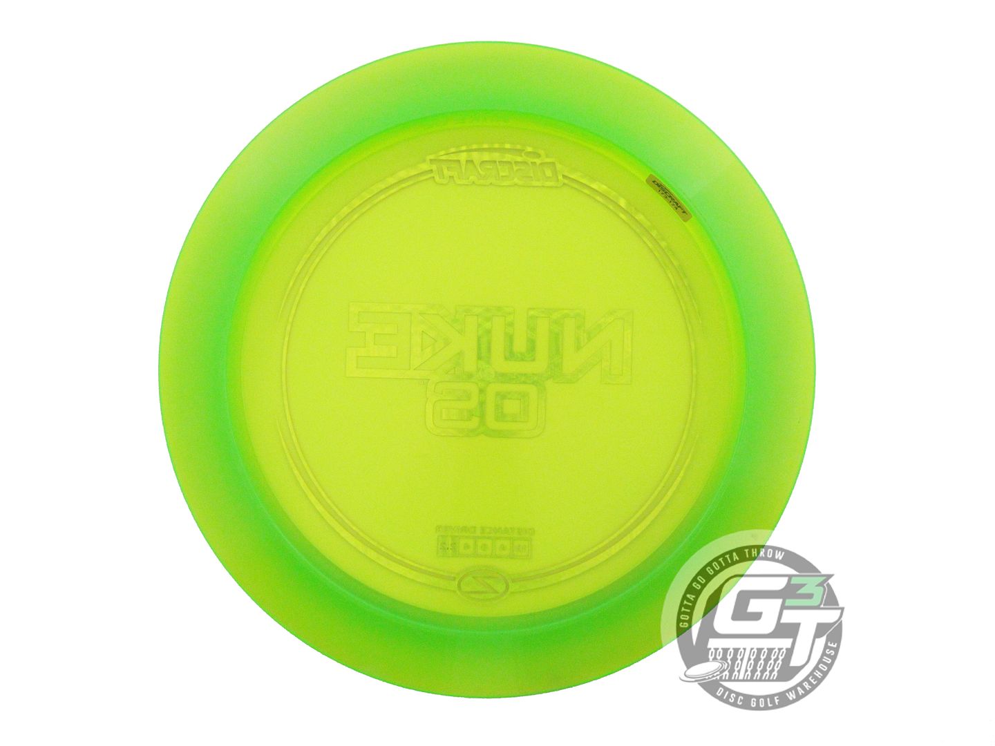 NOS Discraft Z Nuke OS 175g Lime Pink Tron Foil Distance Driver Golf Disc