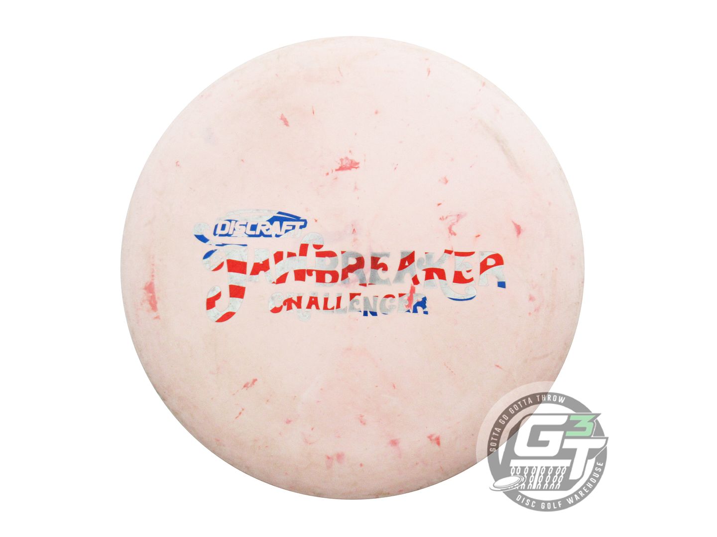 USED Discraft Jawbreaker Challenger 175g Lt. Pink Flag Foil Putter Golf Disc