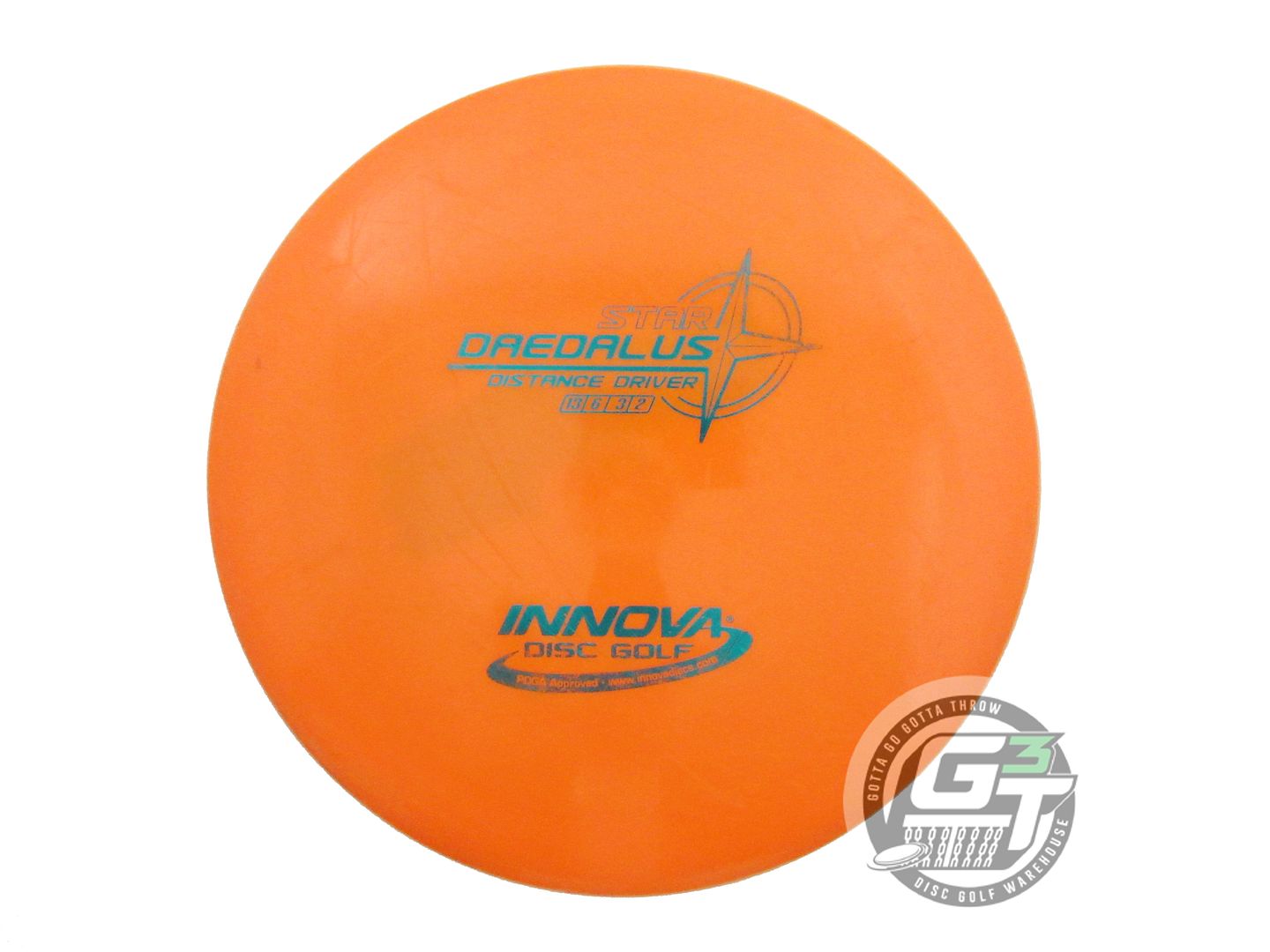 USED Innova Star Daedalus 171g Orange Teal Foil Distance Driver Golf Disc