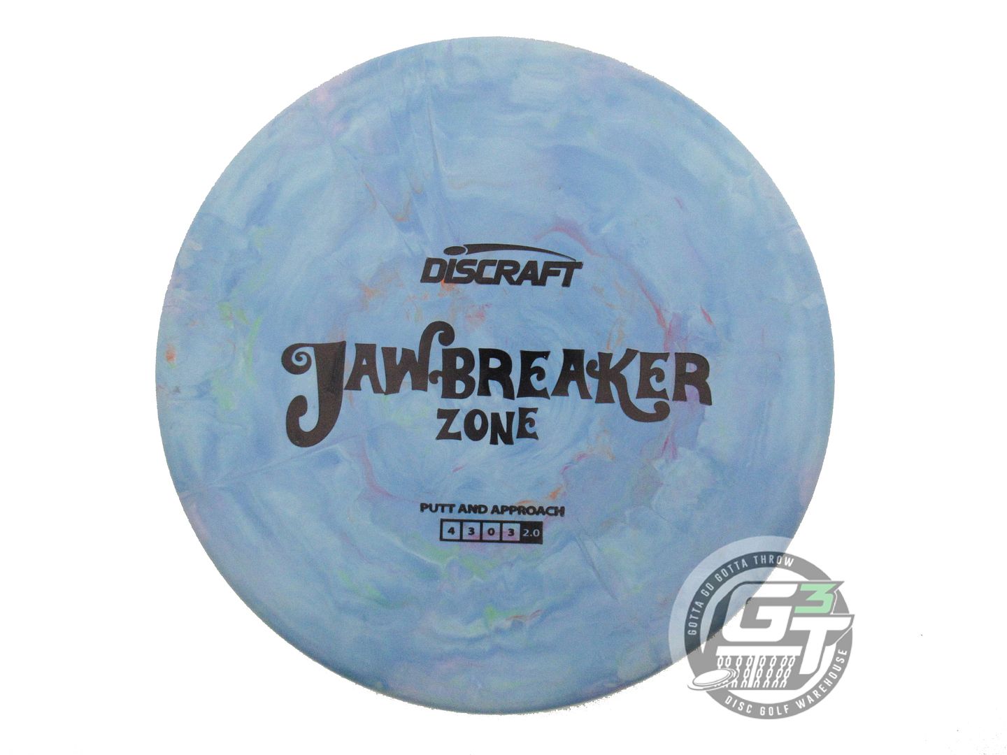 USED Discraft Jawbreaker Zone 174g Blue Black Stamp Putter Golf Disc